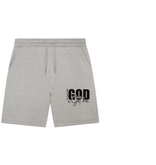 No worries, God is holding me tight - Organic Jogger Shorts