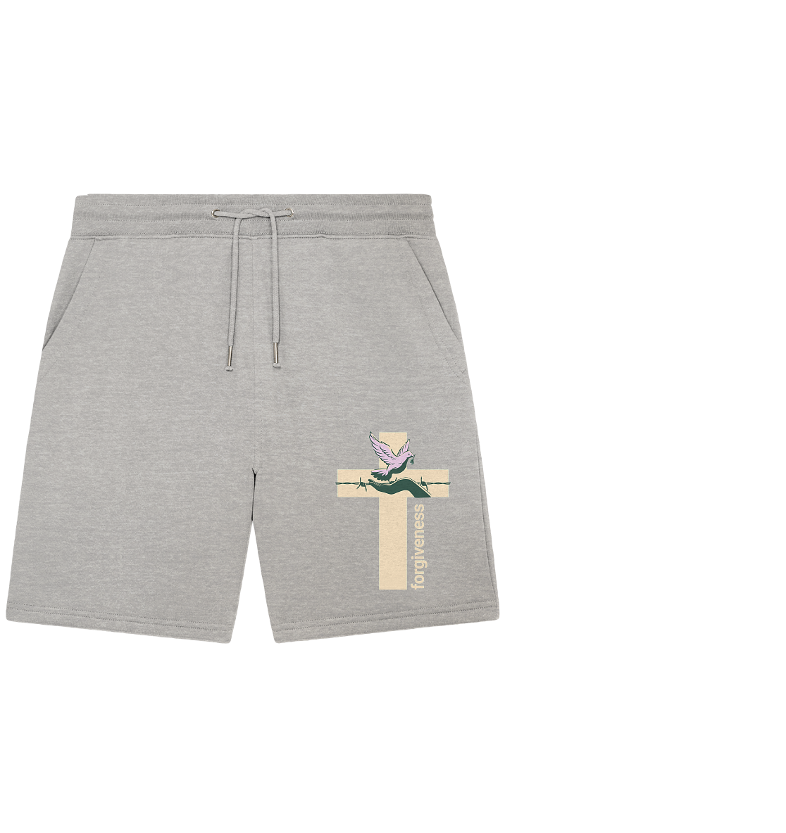 Vergebung – Ein Zeichen des Friedens - Organic Jogger Shorts