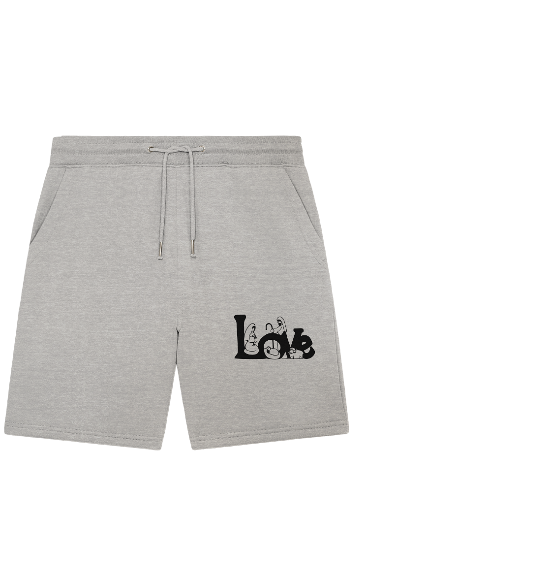 The love we experience at Christmas - Organic Jogger Shorts