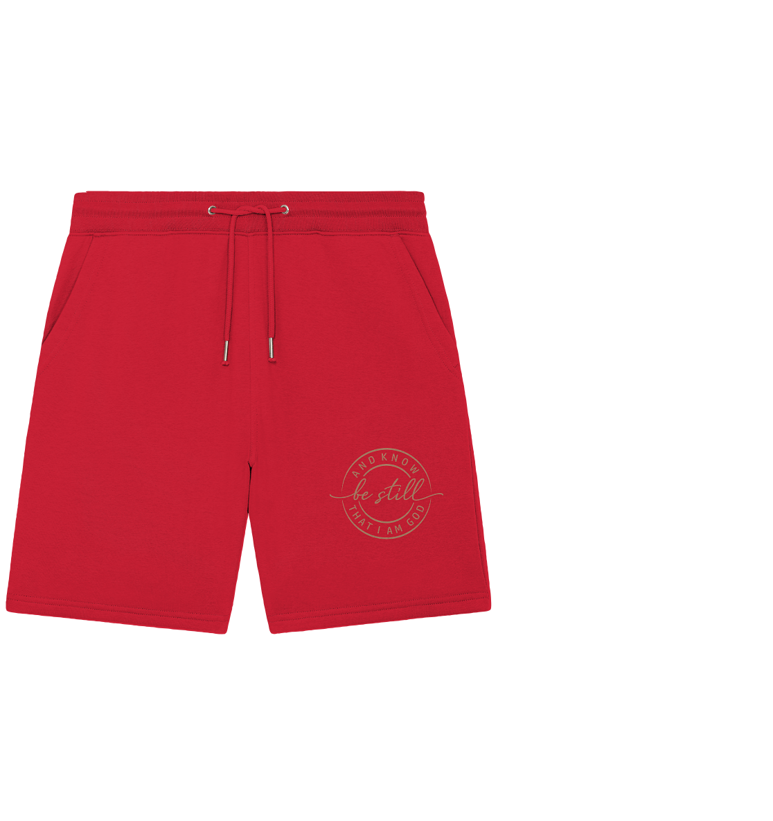 Sei still – und erkenne, dass ich Gott bin - Organic Jogger Shorts