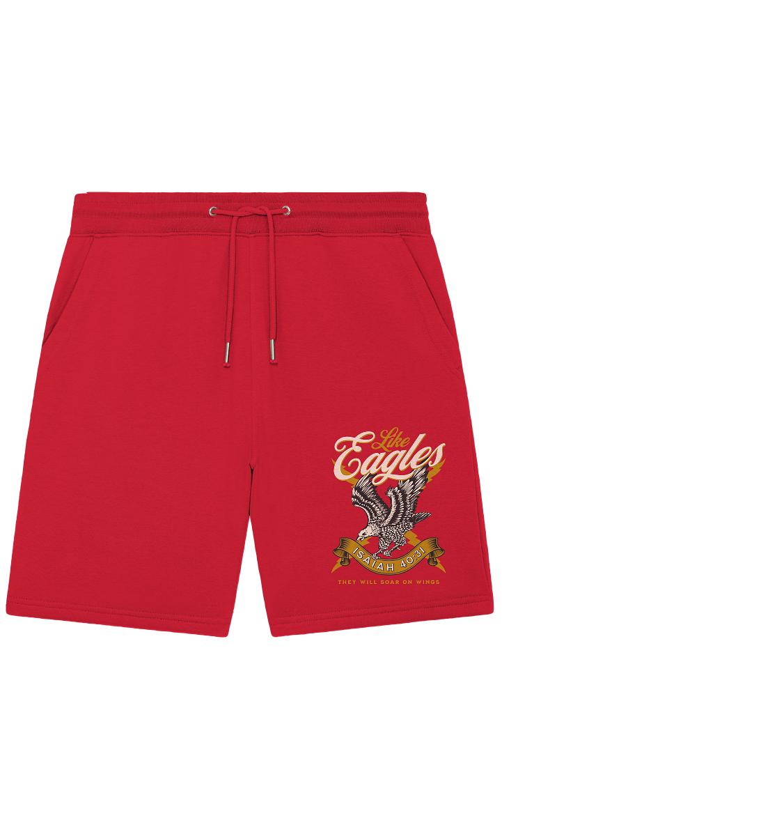 Sie werden fliegen wie Adler – Jesaja 40:31 - Organic Jogger Shorts