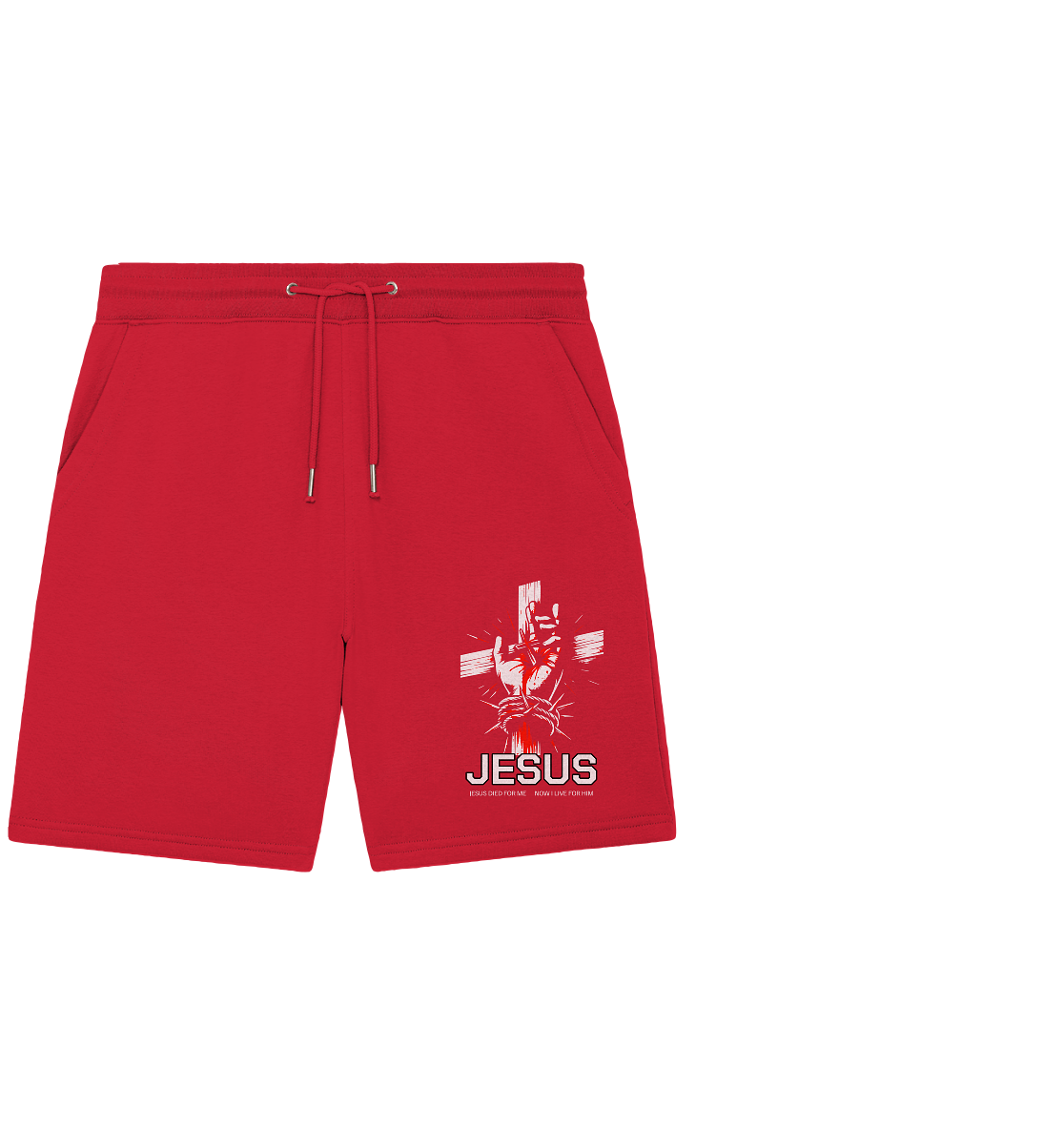 Jesus starb für mich – Jetzt lebe ich für ihn - Organic Jogger Shorts