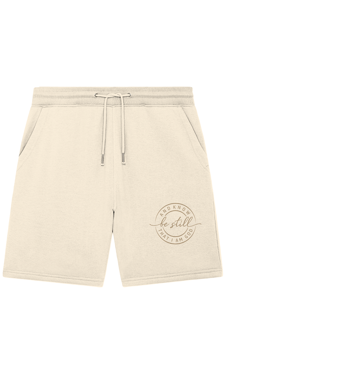 Sei still – und erkenne, dass ich Gott bin - Organic Jogger Shorts