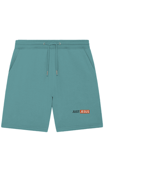 Just Jesus – Der Mittelpunkt unseres Glaubens (Stick) - Organic Jogger Shorts (Stick)