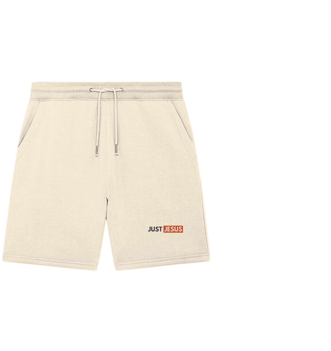 Just Jesus – Der Mittelpunkt unseres Glaubens (Stick) - Organic Jogger Shorts (Stick)