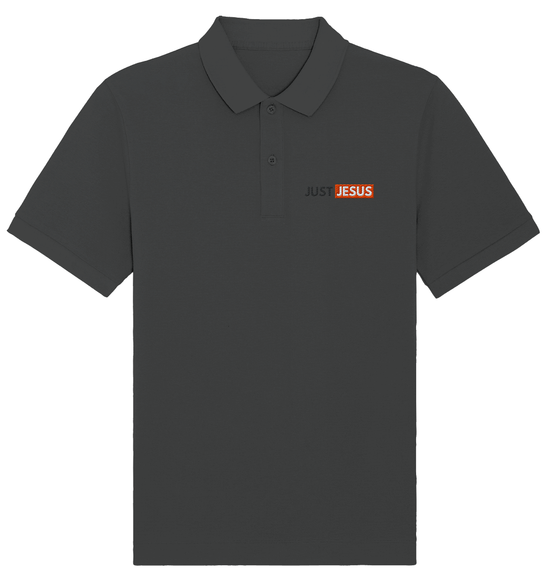 Just Jesus – Der Mittelpunkt unseres Glaubens (Stick) - Organic Poloshirt (Stick)