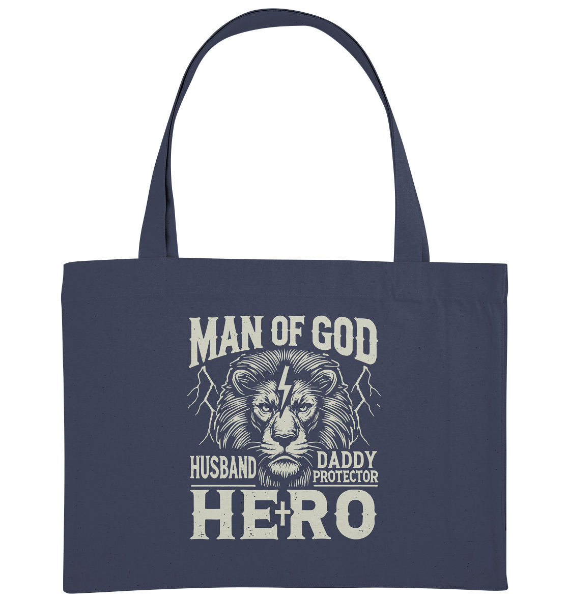 Man of God - Husband, Daddy, Hero - Organic Shopping-Bag