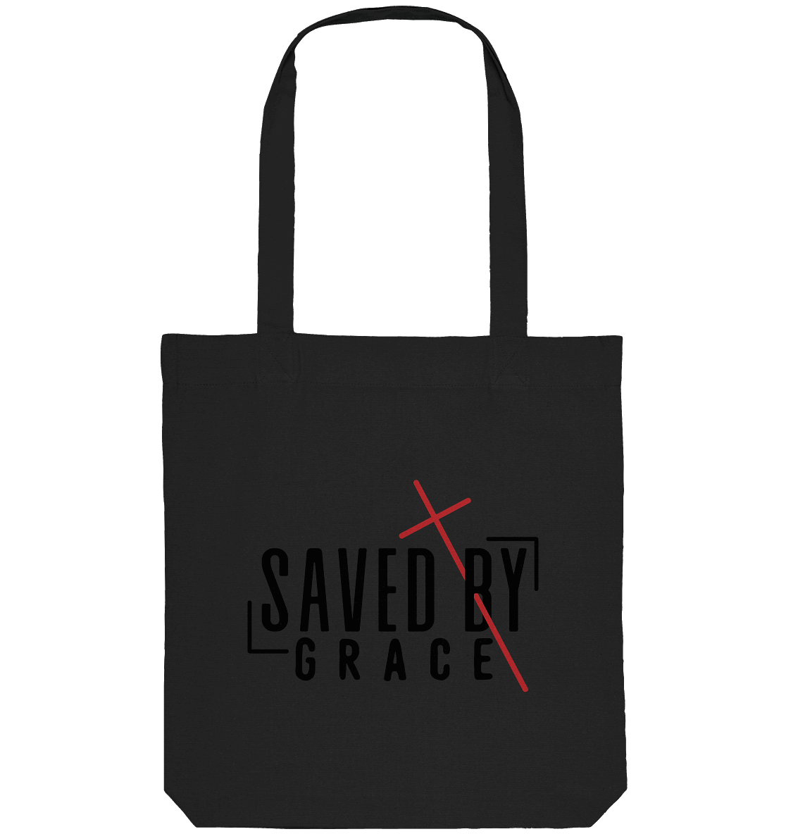 Saved by Grace – Ein kraftvolles Statement des Glaubens - Organic Tote-Bag