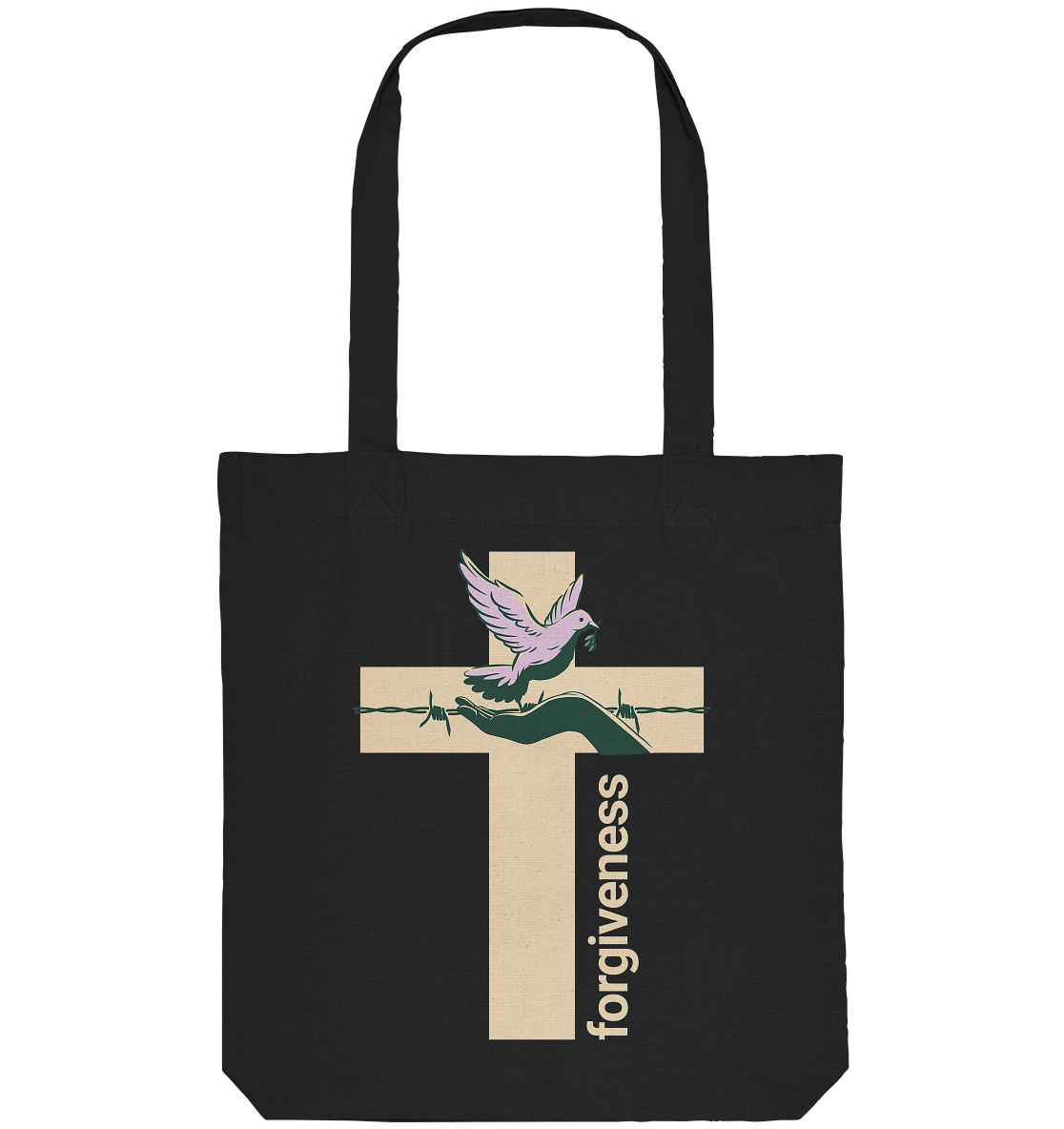 Vergebung – Ein Zeichen des Friedens - Organic Tote-Bag