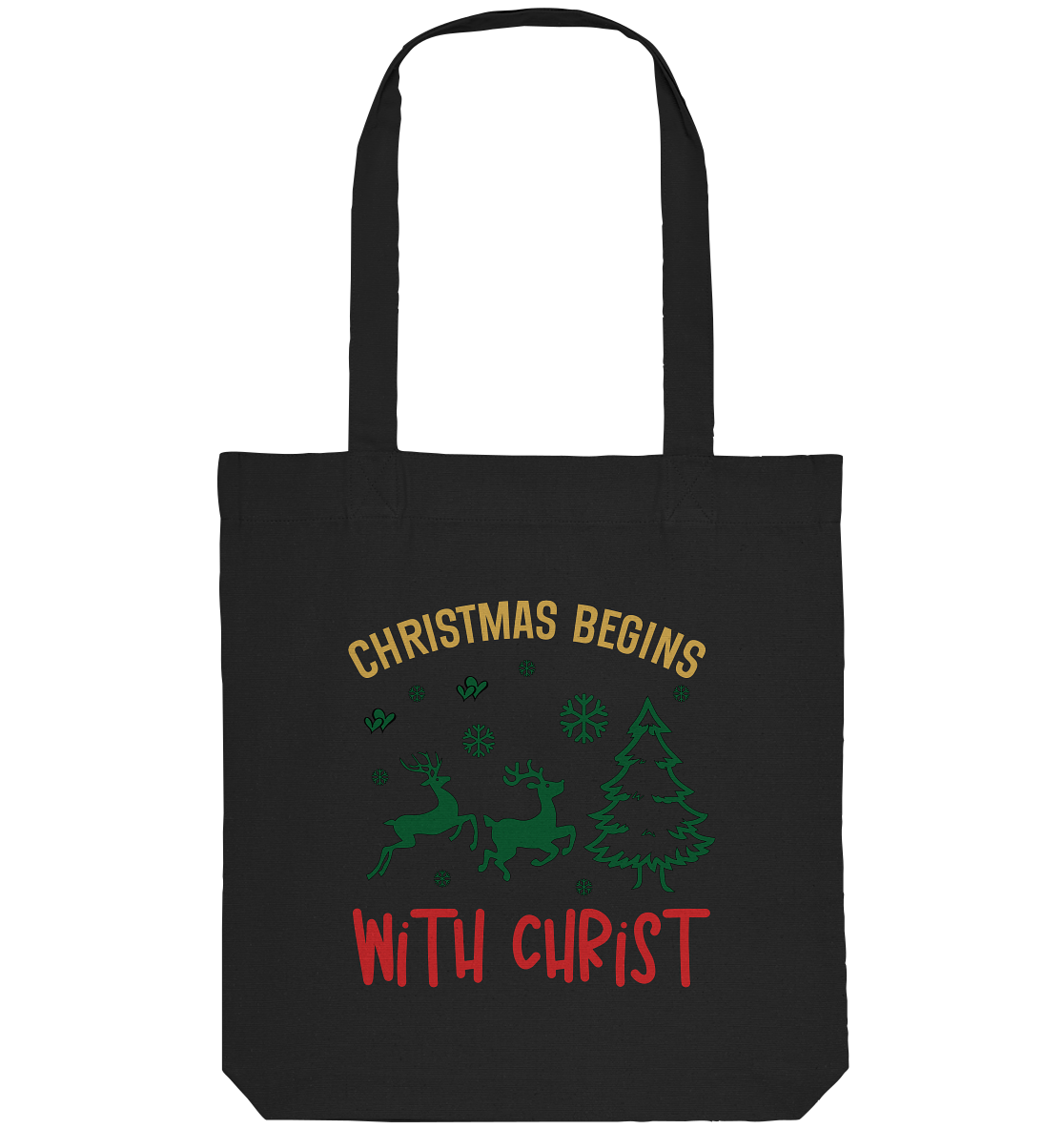 Christmas Begins with CHRIST - Organic Tote-Bag