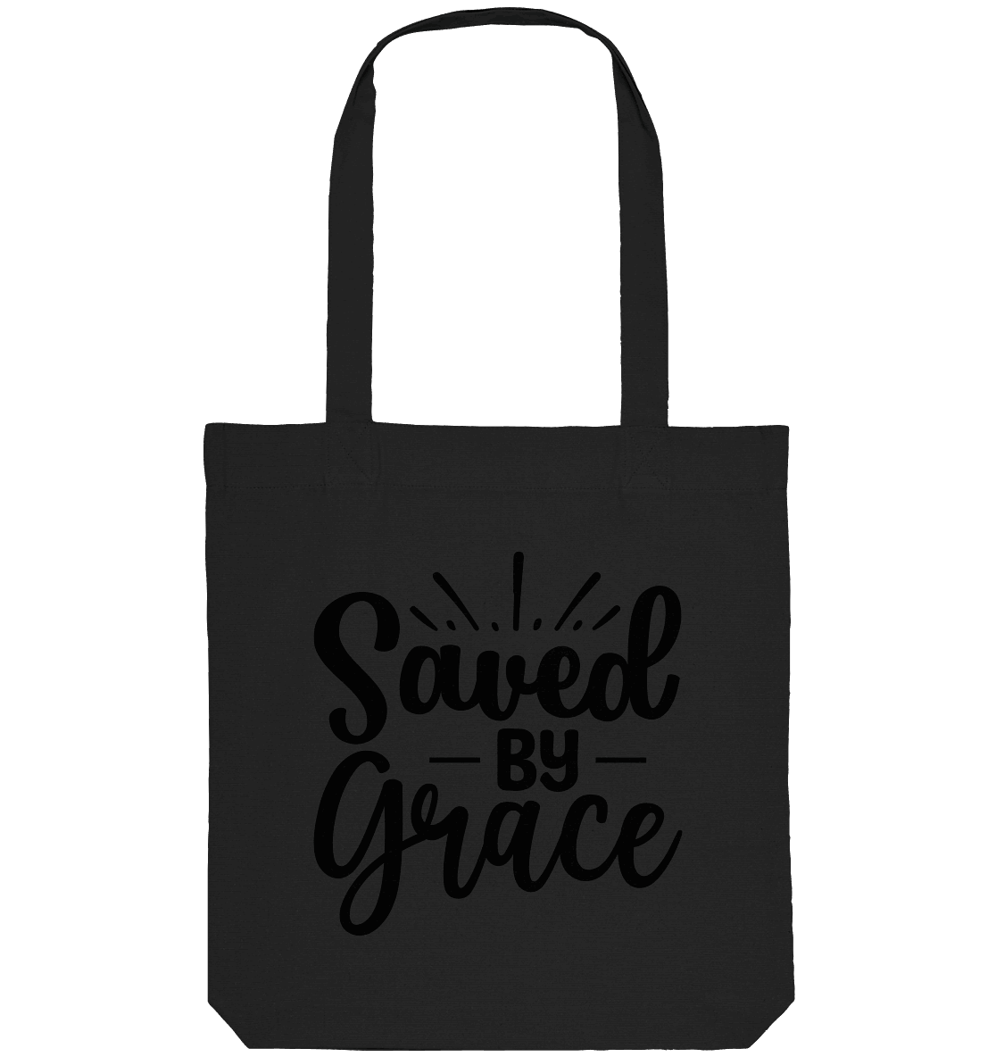 Saved by Grace – Dein Glaube, Dein Statement - Organic Tote-Bag