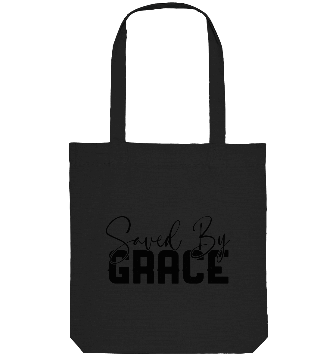 Saved by Grace – Ein kraftvolles Glaubensstatement - Organic Tote-Bag