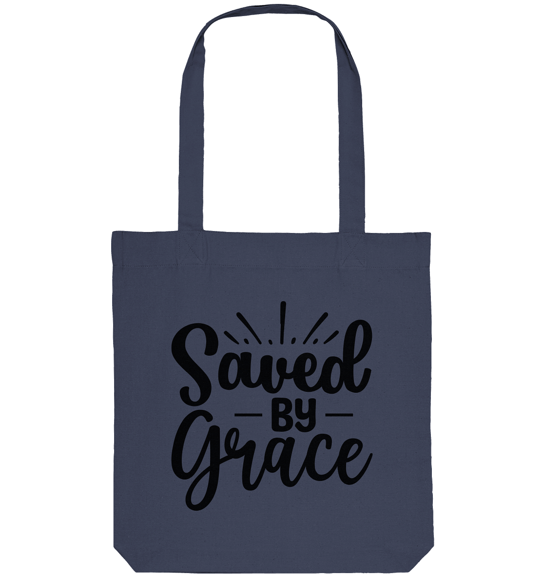 Saved by Grace – Dein Glaube, Dein Statement - Organic Tote-Bag