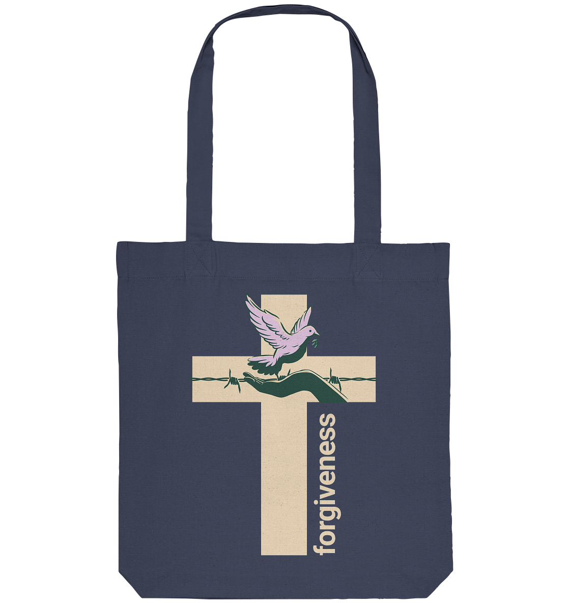 Vergebung – Ein Zeichen des Friedens - Organic Tote-Bag