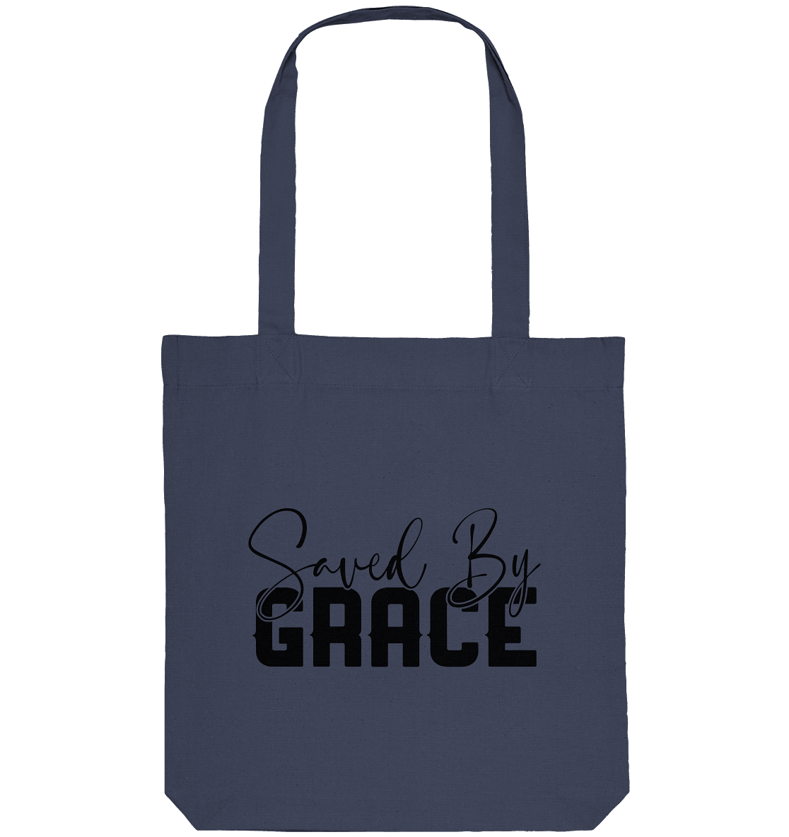 Saved by Grace – Ein kraftvolles Glaubensstatement - Organic Tote-Bag