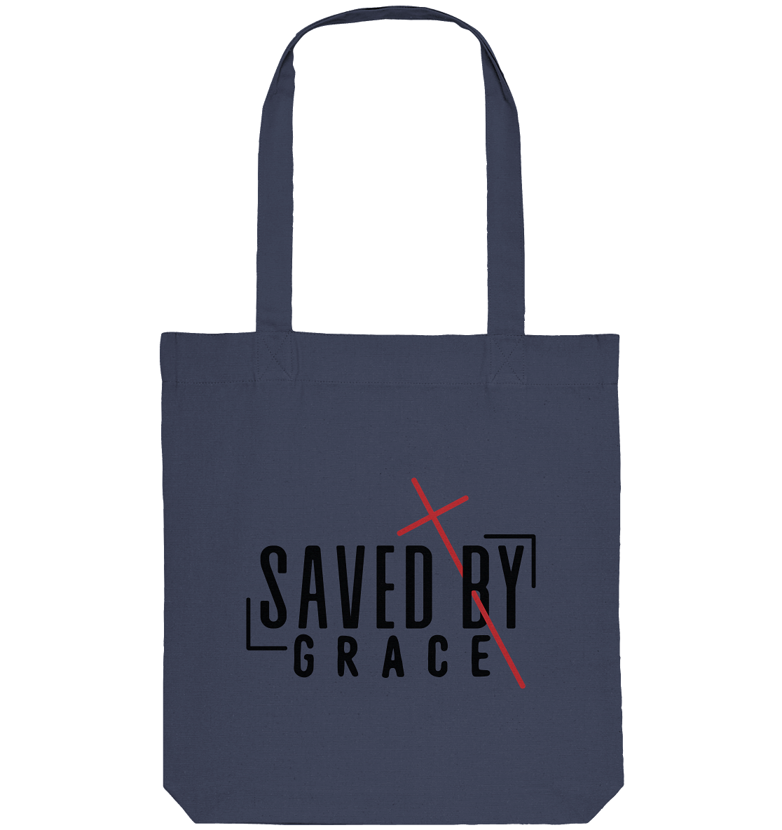 Saved by Grace – Ein kraftvolles Statement des Glaubens - Organic Tote-Bag