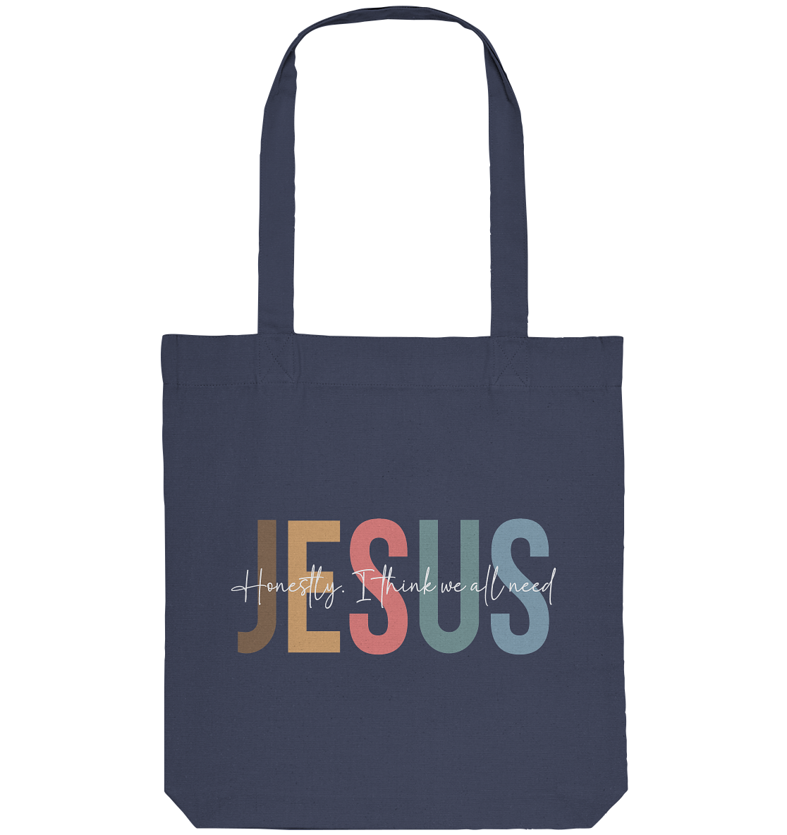 Honestly, I Think We All Need Jesus - Organic Tote-Bag