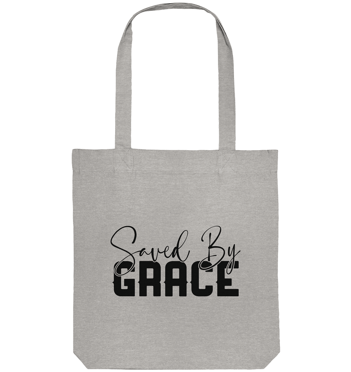 Saved by Grace – Ein kraftvolles Glaubensstatement - Organic Tote-Bag