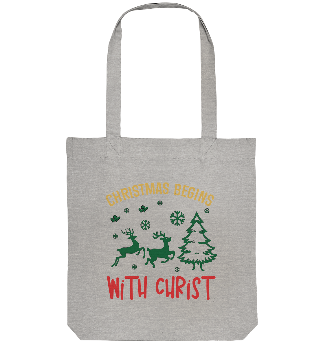 Christmas Begins with CHRIST - Organic Tote-Bag