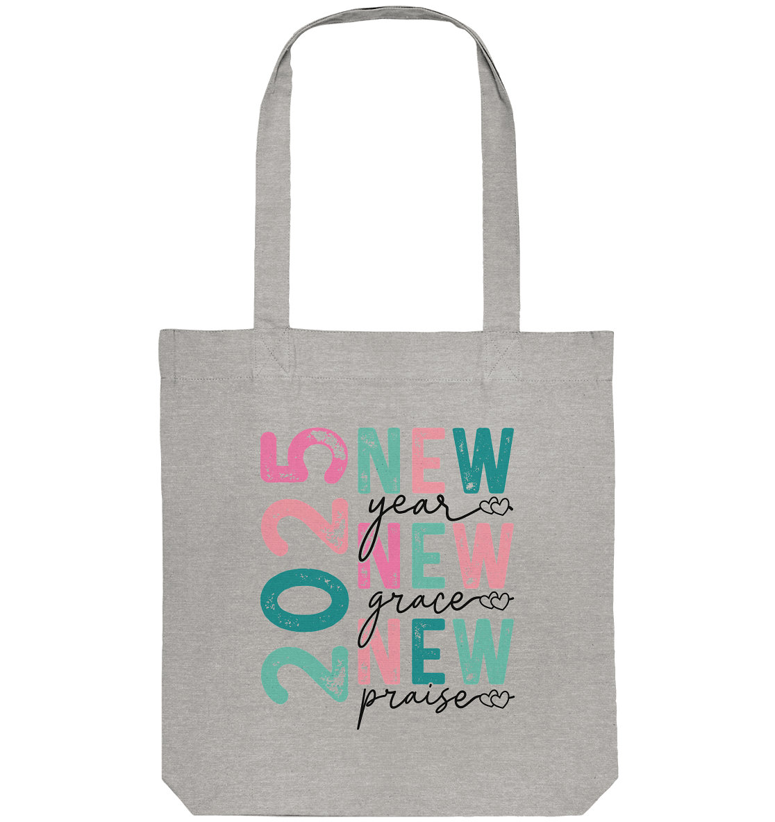 2025 - New Year, New Grace, New Praise - Organic Tote-Bag