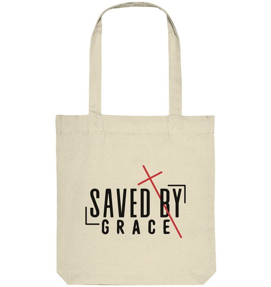 Saved by Grace – Ein kraftvolles Statement des Glaubens - Organic Tote-Bag