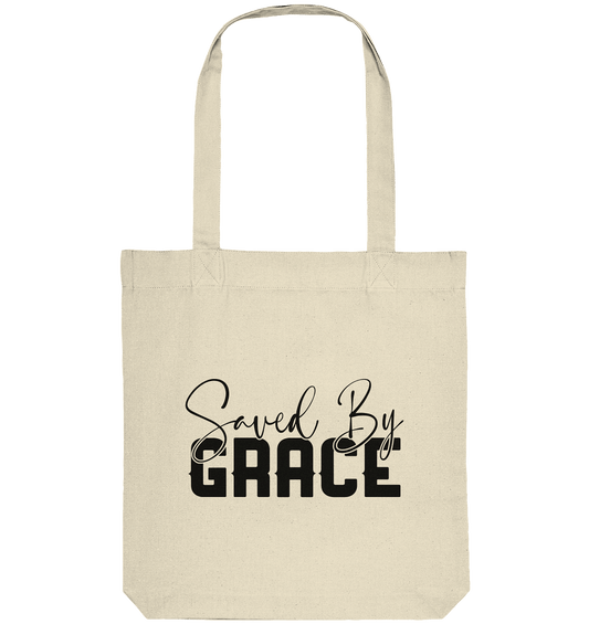 Saved by Grace – Ein kraftvolles Glaubensstatement - Organic Tote-Bag