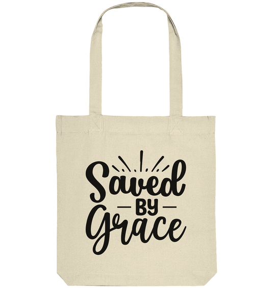 Saved by Grace – Dein Glaube, Dein Statement - Organic Tote-Bag