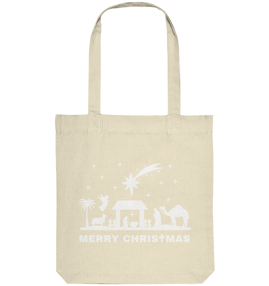 Merry Christmas - Frohe Weihnachten (Krippe Edition) - Organic Tote-Bag