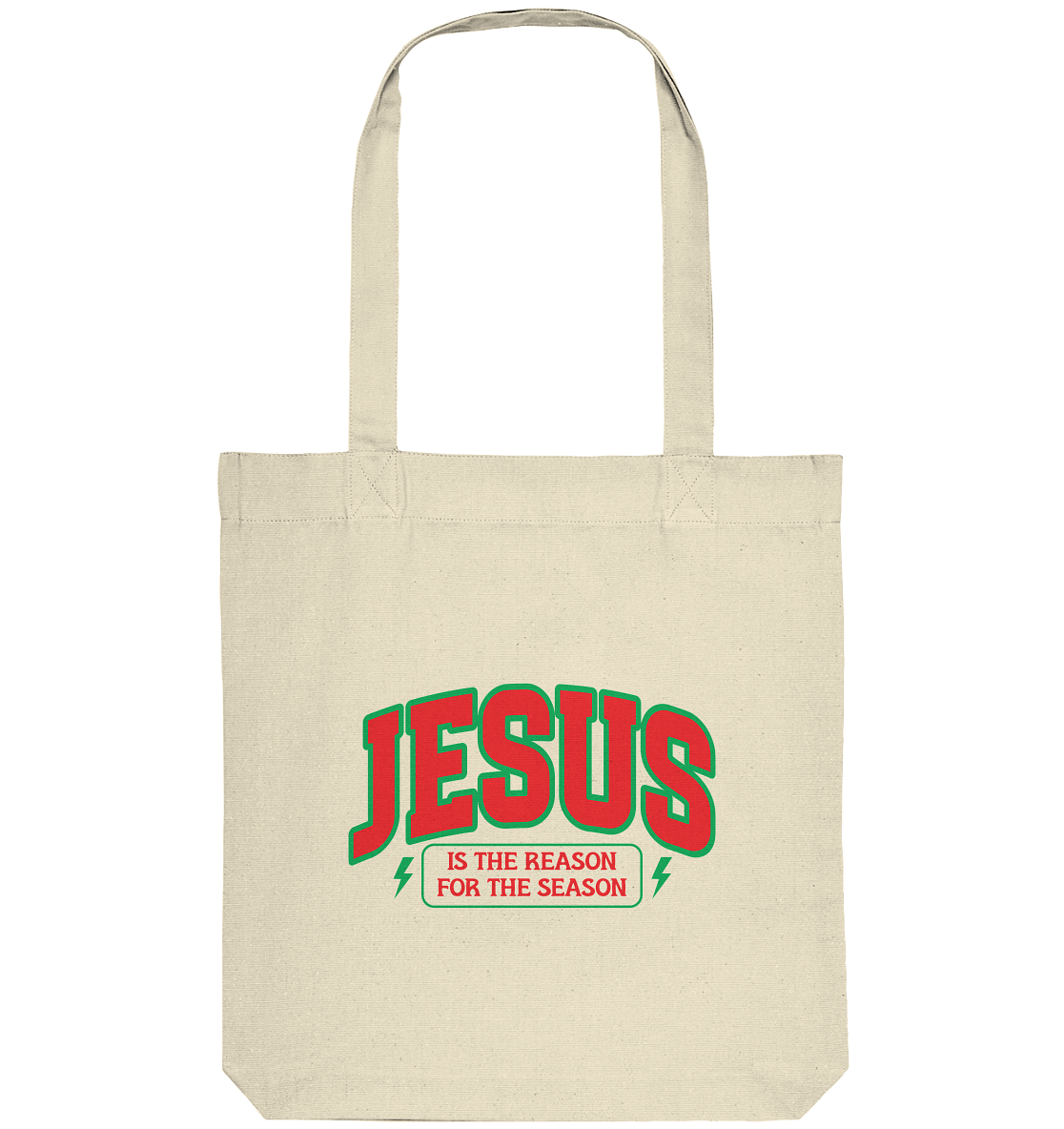 Jesus – The Reason for Christmas (RG) - Organic Tote-Bag