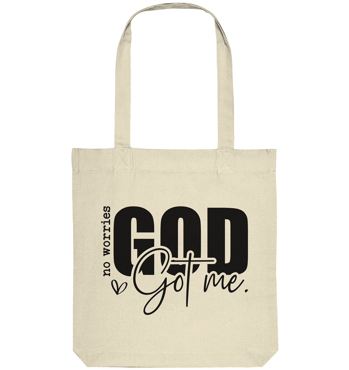 Keine Sorgen, Gott hält mich fest - Organic Tote-Bag