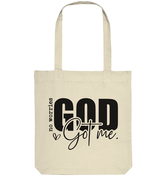 No worries, God holds me tight - Organic Tote-Bag