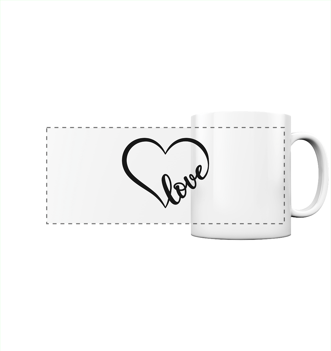 Love in Every Line - Panorama Mug