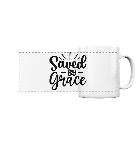 Saved by Grace – Your Faith, Your Statement - Panorama Mug