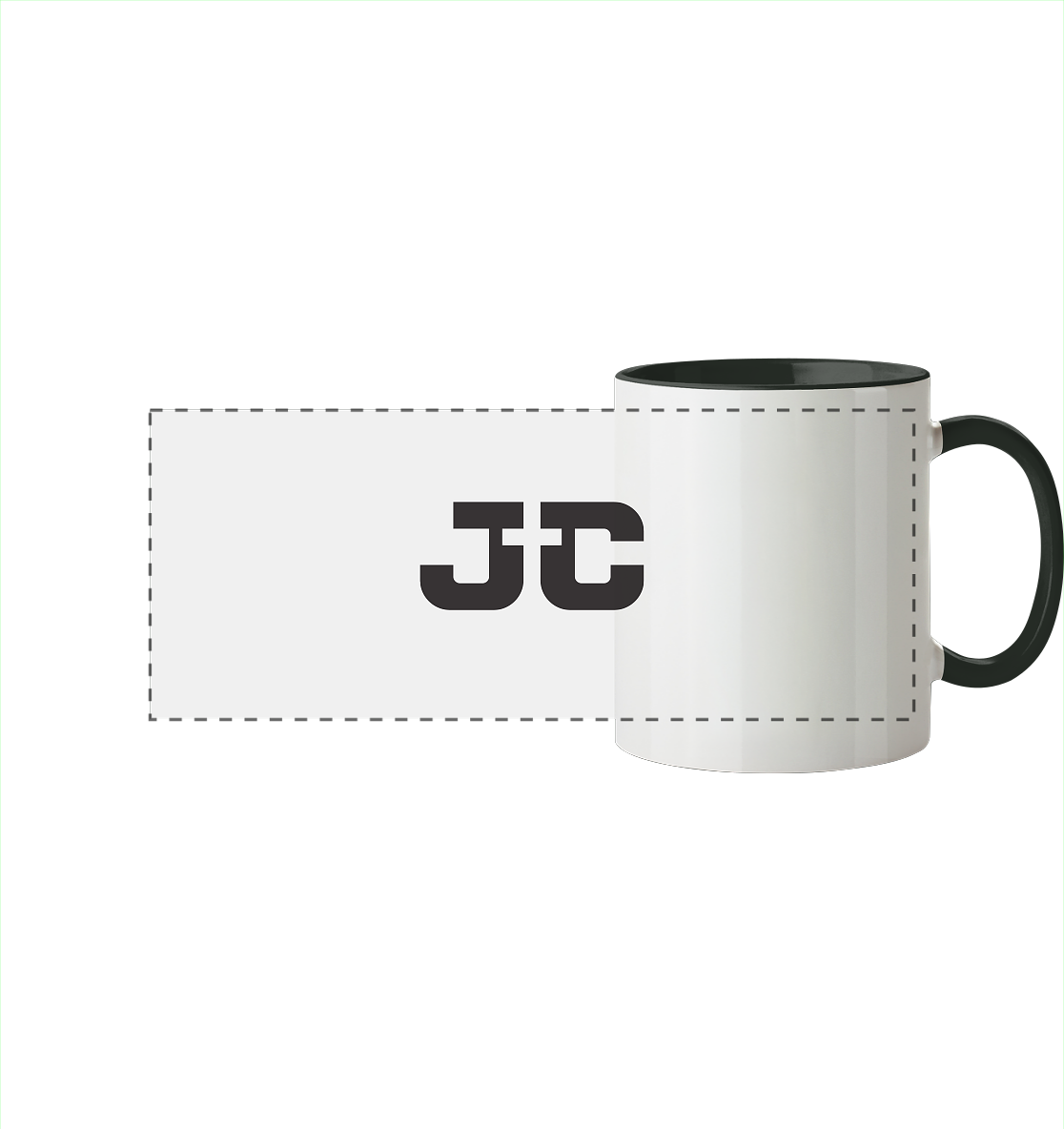 JC – The Cross in the Center - Panorama Mug two-tone