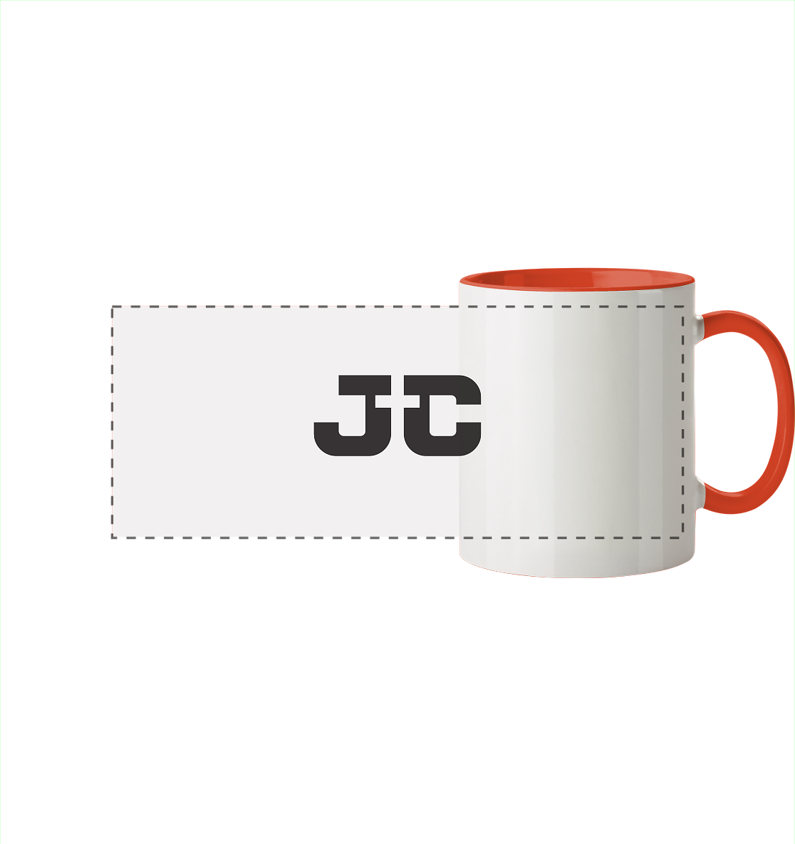 JC – The Cross in the Center - Panorama Mug two-tone