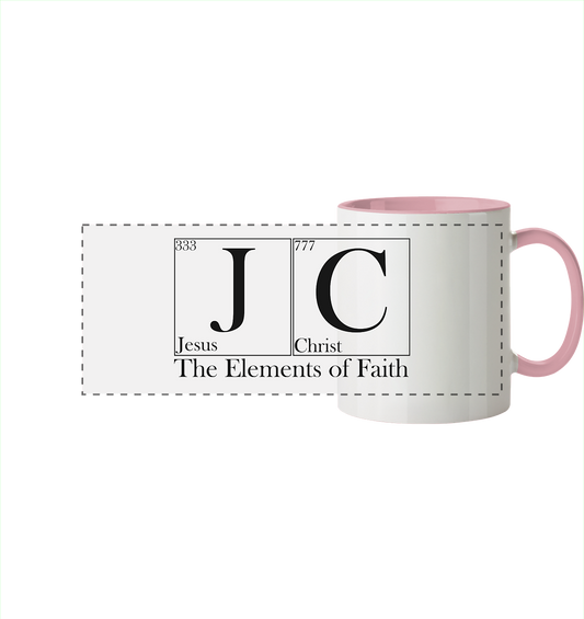 JC – The Elements of Faith - Panorama Tasse zweifarbig