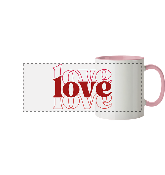 Love – The Greatest Power - Panorama Mug Two-Colored