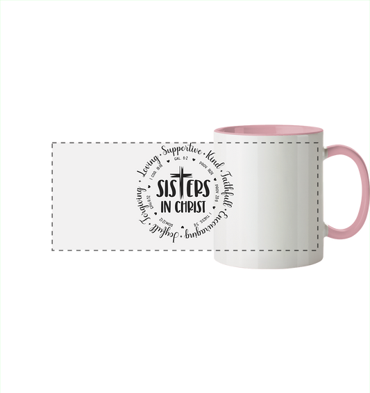 Sisters in Christ - Panorama Mug two-tone