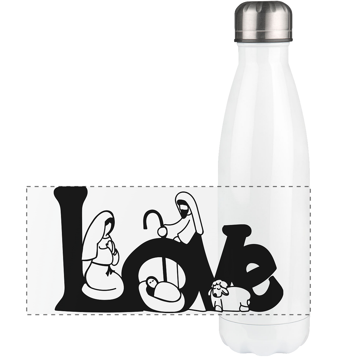 The love we experience at Christmas - Panorama Thermo Bottle 500ml