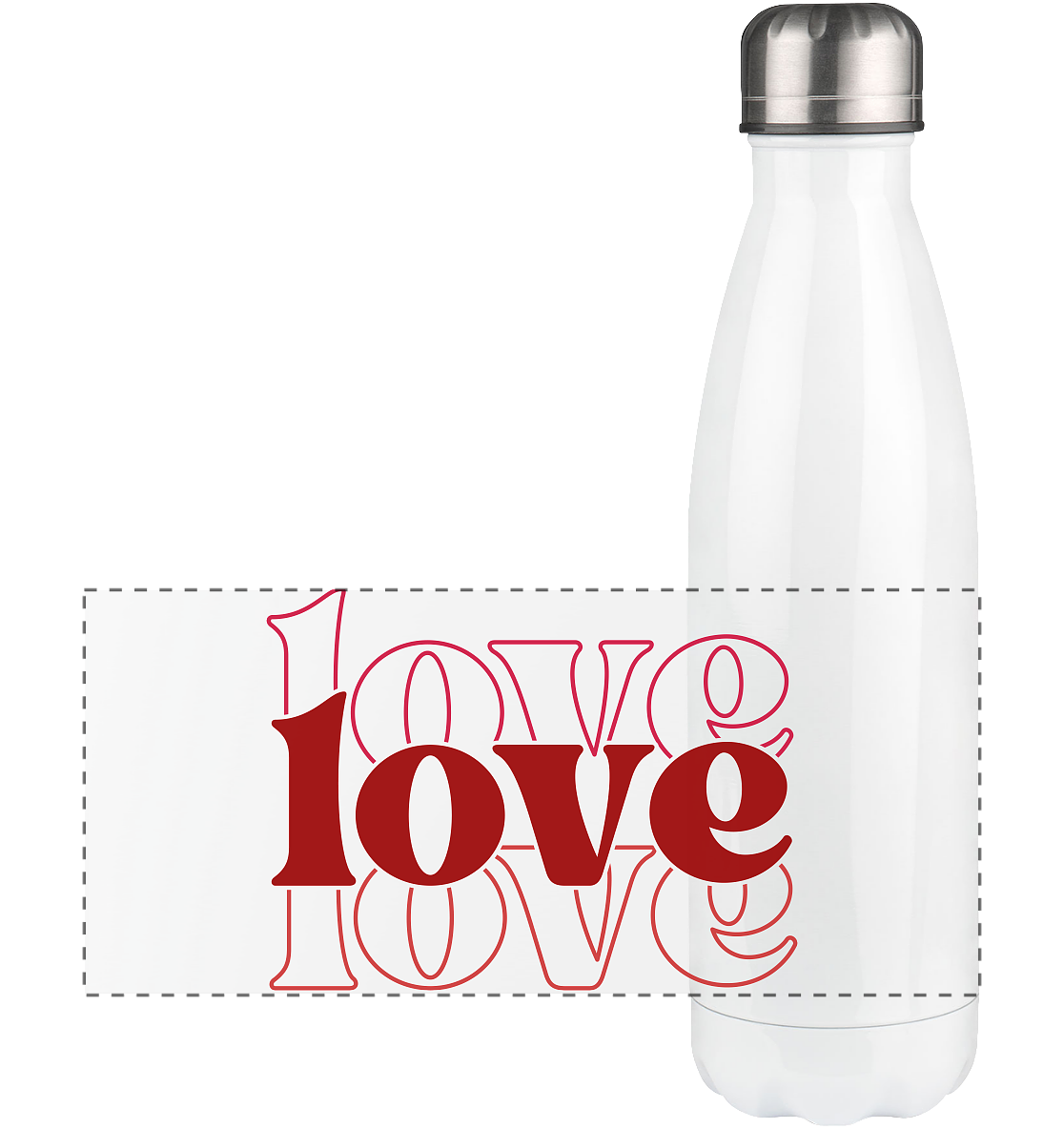 Love – Die größte Kraft - Panorama Thermoflasche 500ml