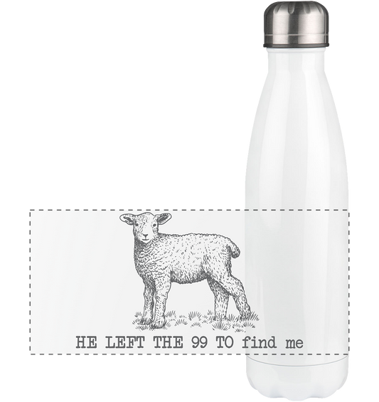 He Left the 99 to Find Me - Panorama Thermoflasche 500ml