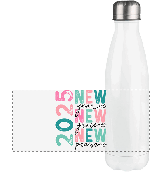 2025 - New Year, New Grace, New Praise - Panorama Thermoflasche 500ml