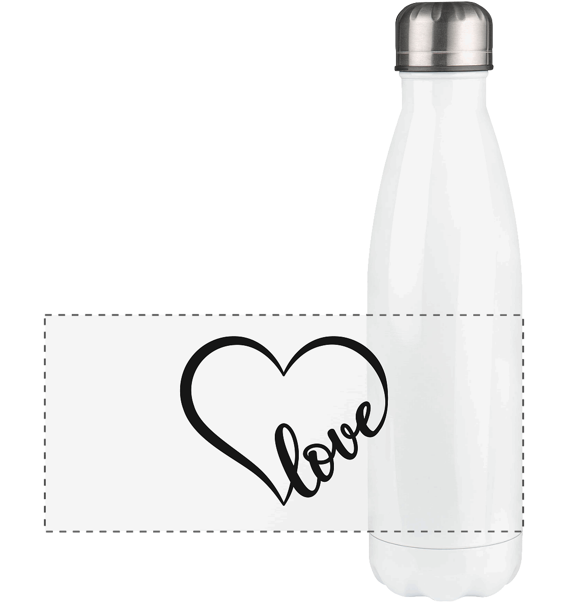 Love in Every Line - Panorama Thermoflasche 500ml