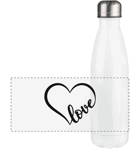 Love in Every Line - Panorama Thermoflasche 500ml