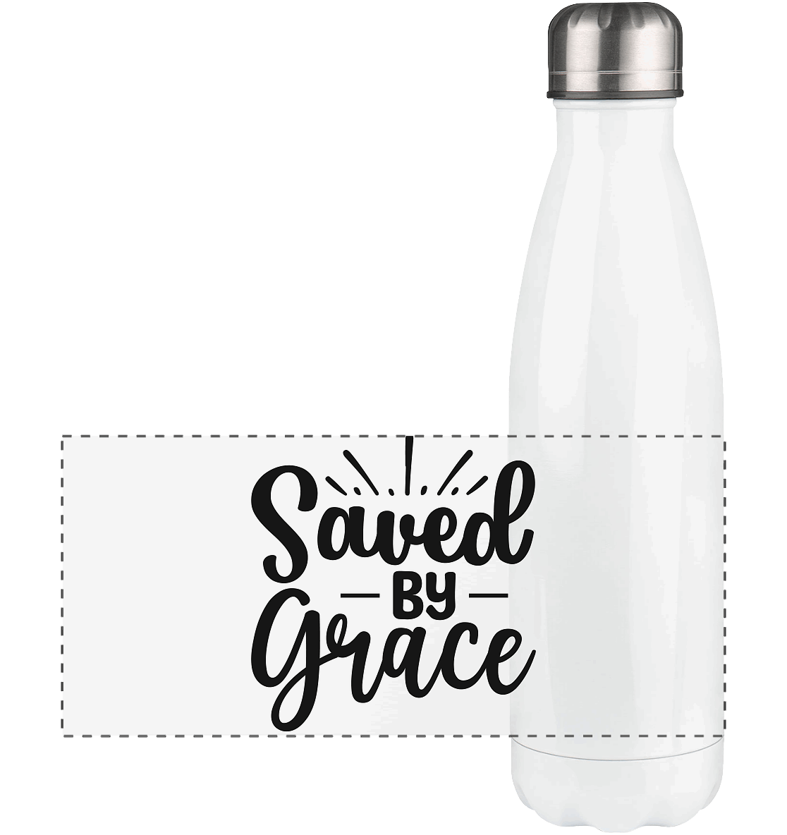 Saved by Grace – Dein Glaube, Dein Statement - Panorama Thermoflasche 500ml