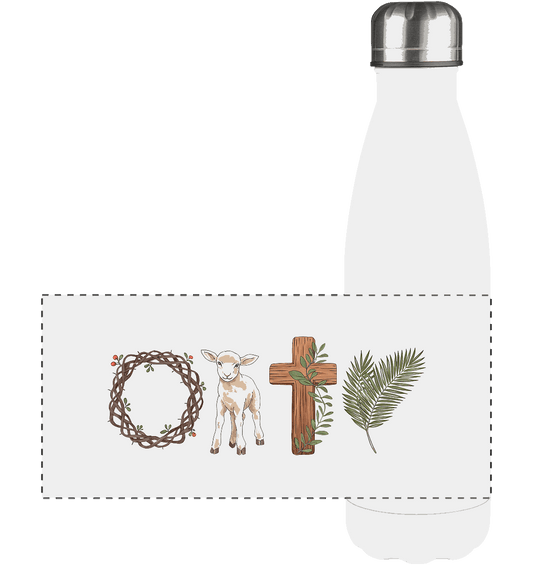 Victory of the Cross – Easter Redemption - Panorama Thermoflasche 500ml