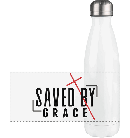 Saved by Grace – Ein kraftvolles Statement des Glaubens - Panorama Thermoflasche 500ml