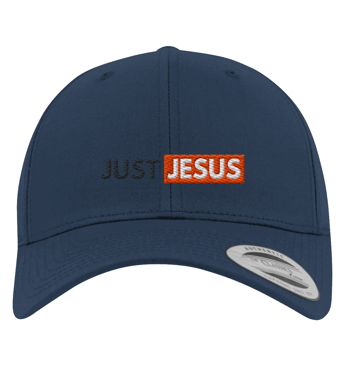 Just Jesus – Der Mittelpunkt unseres Glaubens (Stick) - Premium Baseball Cap