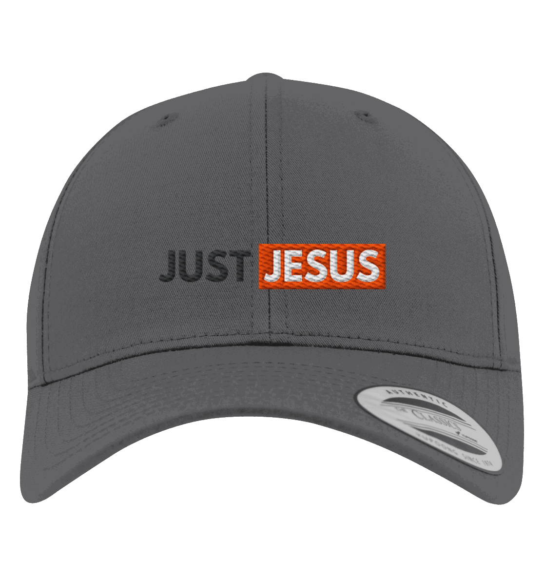 Just Jesus – Der Mittelpunkt unseres Glaubens (Stick) - Premium Baseball Cap