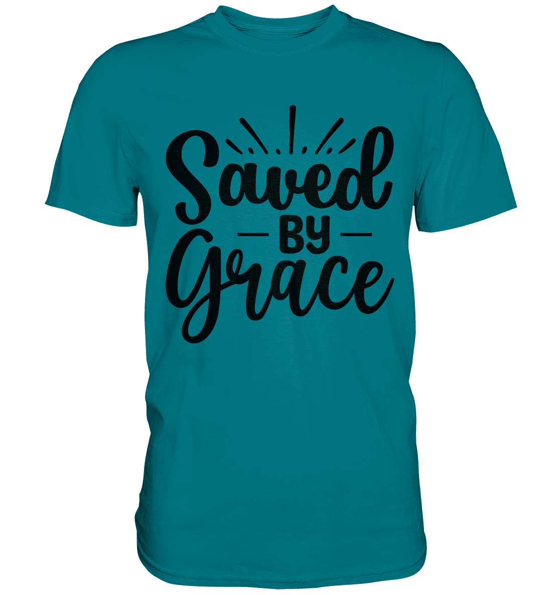 Saved by Grace – Dein Glaube, Dein Statement - Premium Shirt